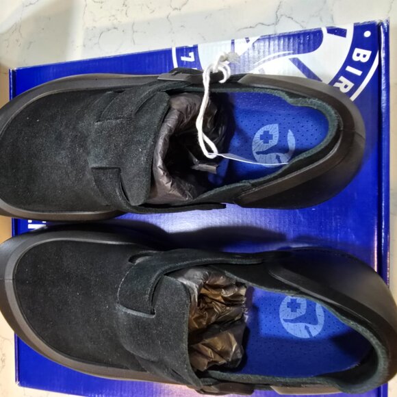 Birkenstock Reykjavik Antique Black Nubuck Leather Mens US 10 Mule Clog Slide - Picture 10 of 16